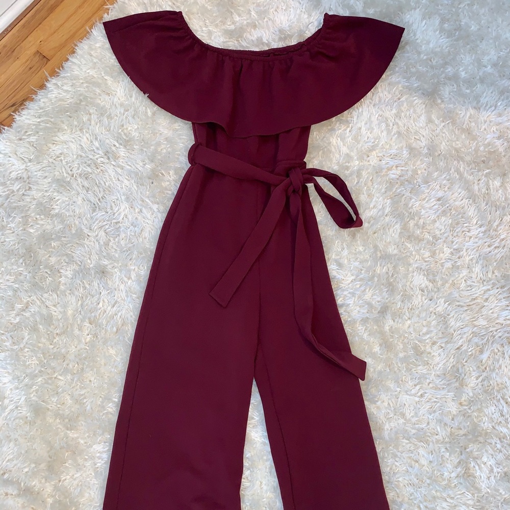 Off the shoulder jumpsuit